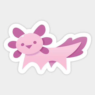 Happy Axolotl (no background) Sticker